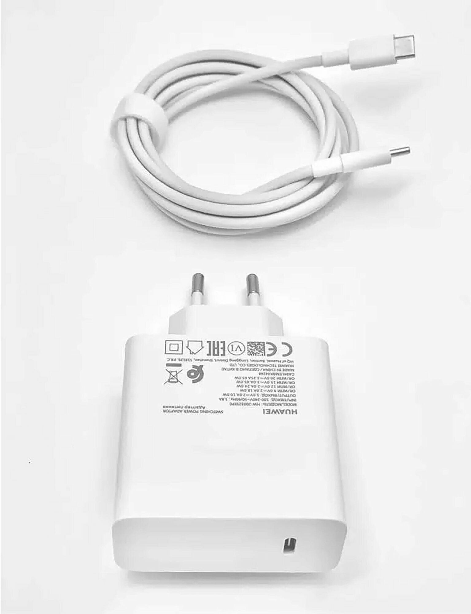Блок питания зарядное устройство для ноутбука 65W (20V/3.25A) USB Type-C HW-200325EP0 — фото 1