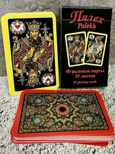 Изображение товара Игральные карты "Палех" 55 листов, рубашка красная
