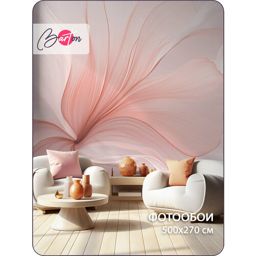 фото Фотообои на стену флизелиновые 3d абстракция цветы 500х270 см bartonwall m240-p barton wallpapers
