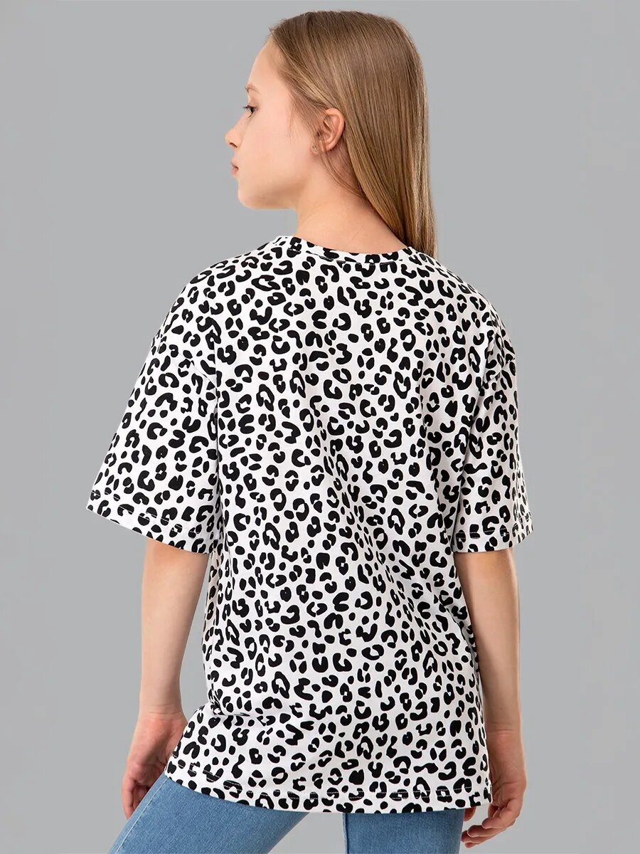 Футболка Happyfox для девочки, размер 146, белый — фото 1