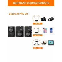 COMICA Микрофон для мобильного устройства BoomX-D PRO D2, черный