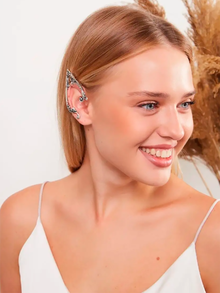 Серьги Сфера "Эльфийские ушки", бижутерия, гипоаллергенные, 2шт — фото 1