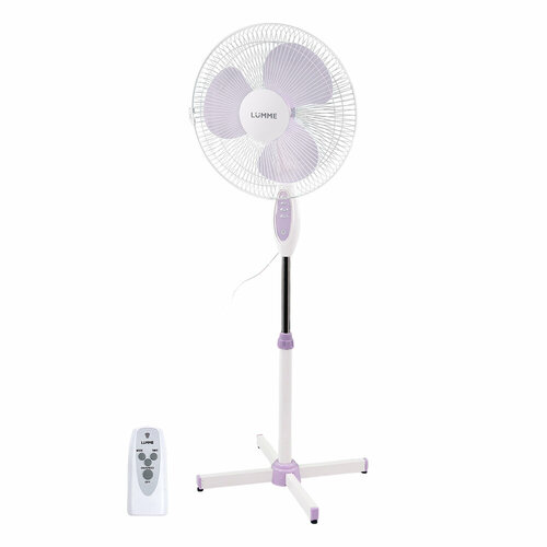 Напольный вентилятор с пультом ДУ LUMME LU-113 белыйлиловый 299400₽