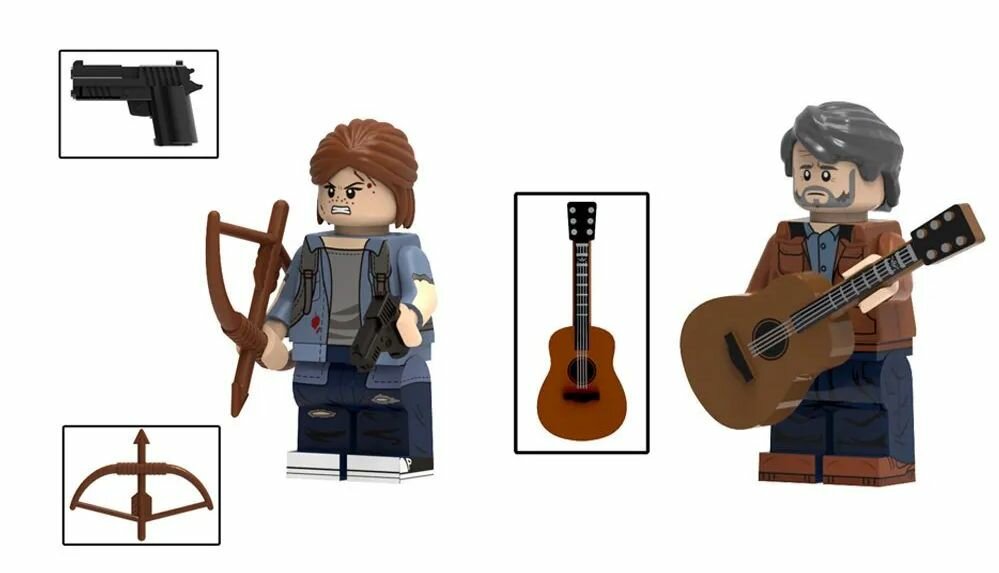 Фигурка лего Элли и Джоэл The Last of Us / Одни из нас