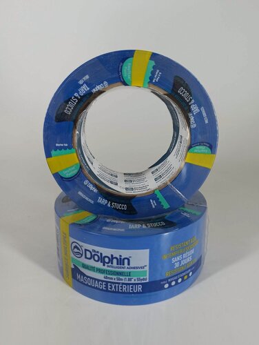 Изображение товара Лента малярная ПВХ для рельефных поверхностей Blue Dolphin 02-3-01 (48мм*50м)