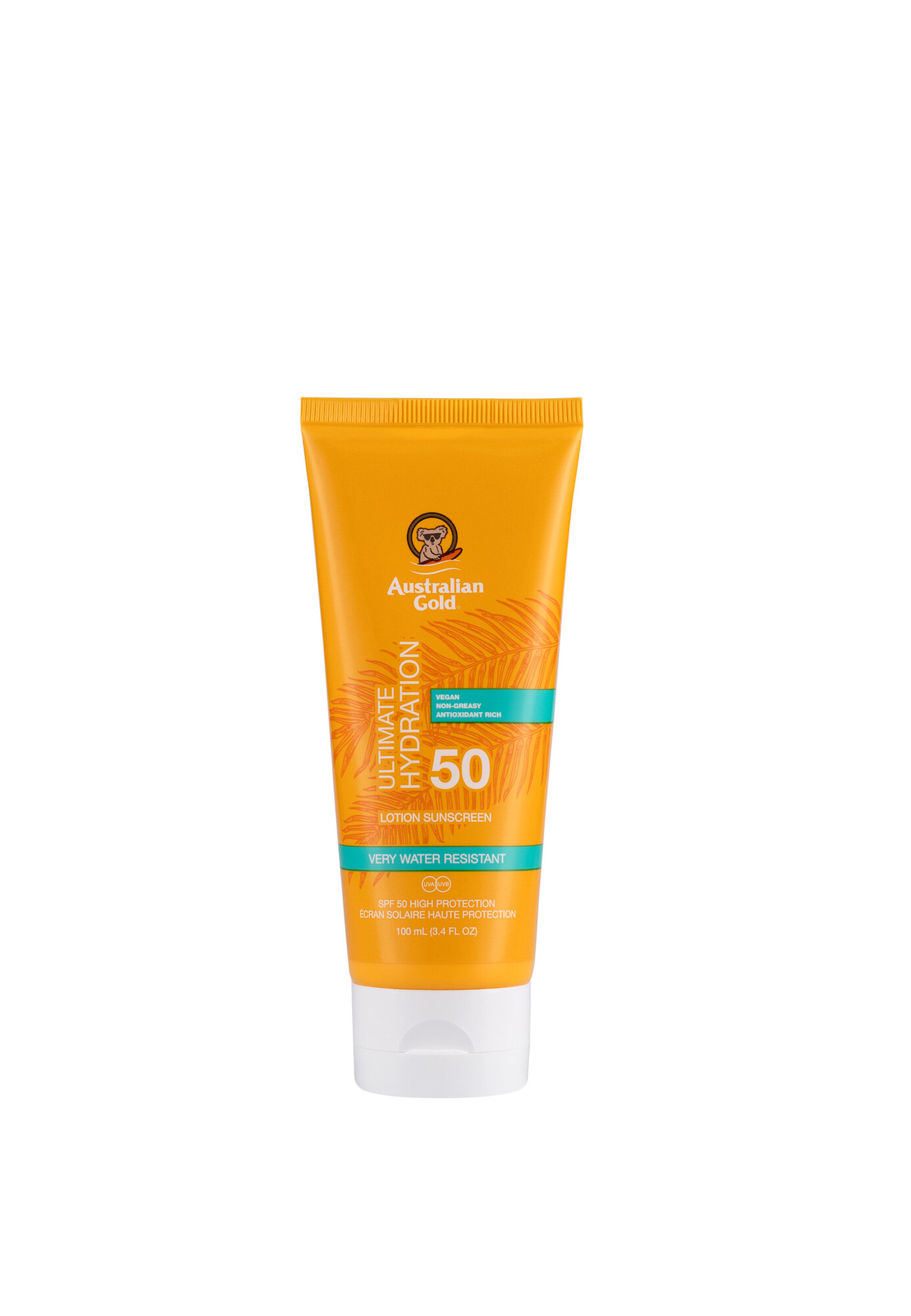 Australian Gold Ultimate Hydration Lotion Sunscreen SPF50, Солнцезащитный лосьон 100 мл