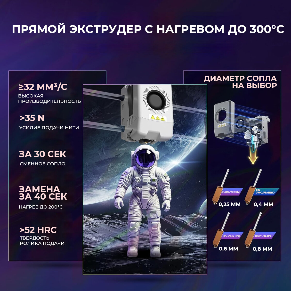 3D принтер FLASHFORGE AD5X Рабочая область 220 × 220 × 220 мм，600 мм/с，Поддержка многцветной печати — фото 1
