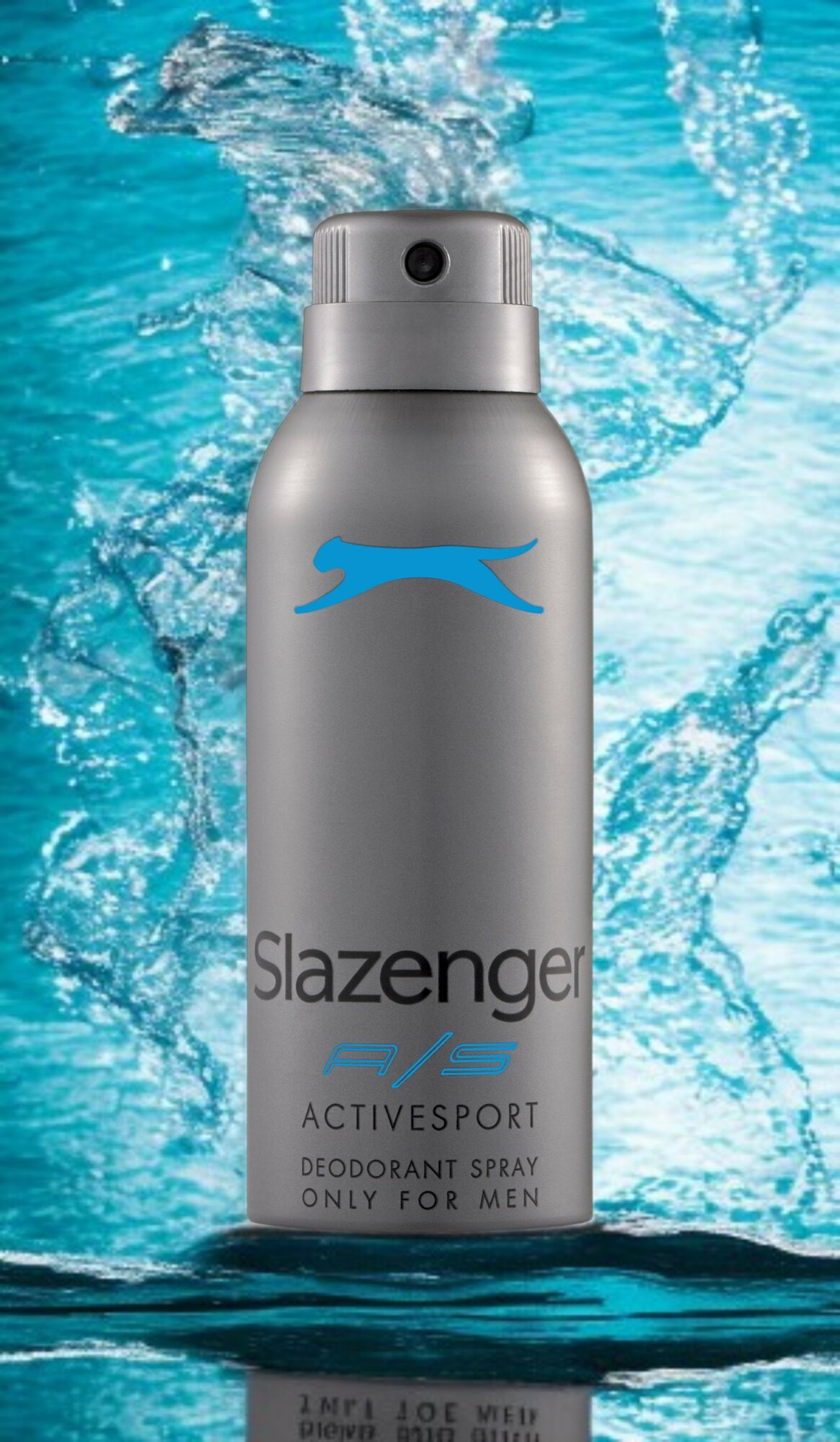 Дезодорант Slazenger "Active Sport Blue", мужской, аэрозольный, парфюмированный, 150мл