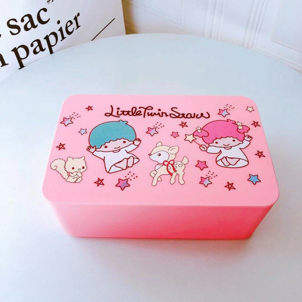 Контейнер для хранения с принтом курамии с пп материалом для масок и салфеток, twins