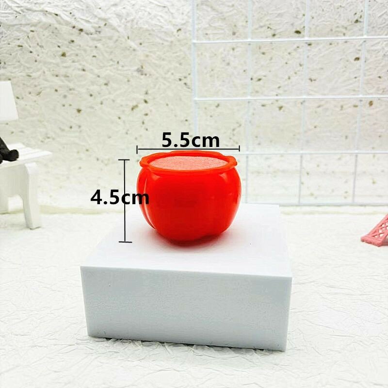 Plastic craft мини комнатное растение с дизайном для дома офиса автомобиля и сада красная тыква 5 5 см