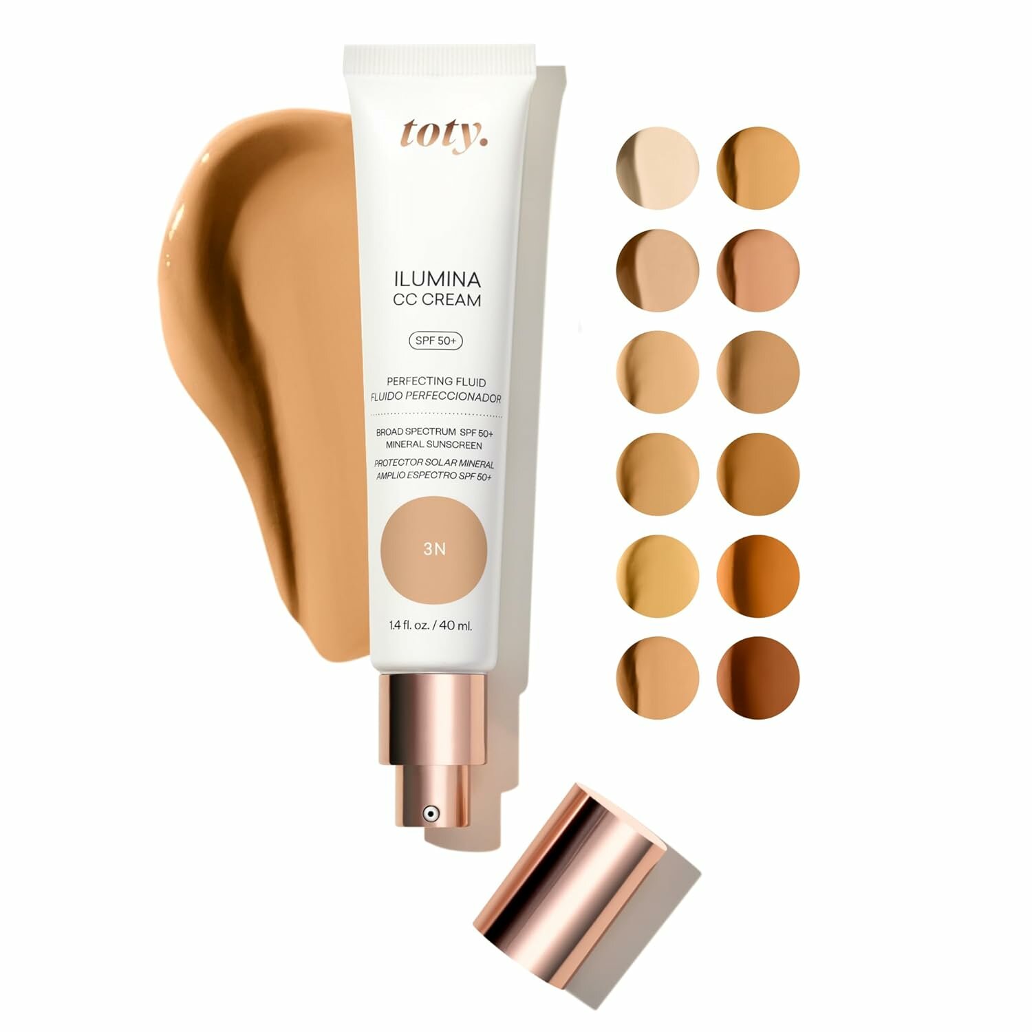 Toty. Ilumina CC Cream SPF 50+ — Совершенный флюид с минеральной защитой - 3N
