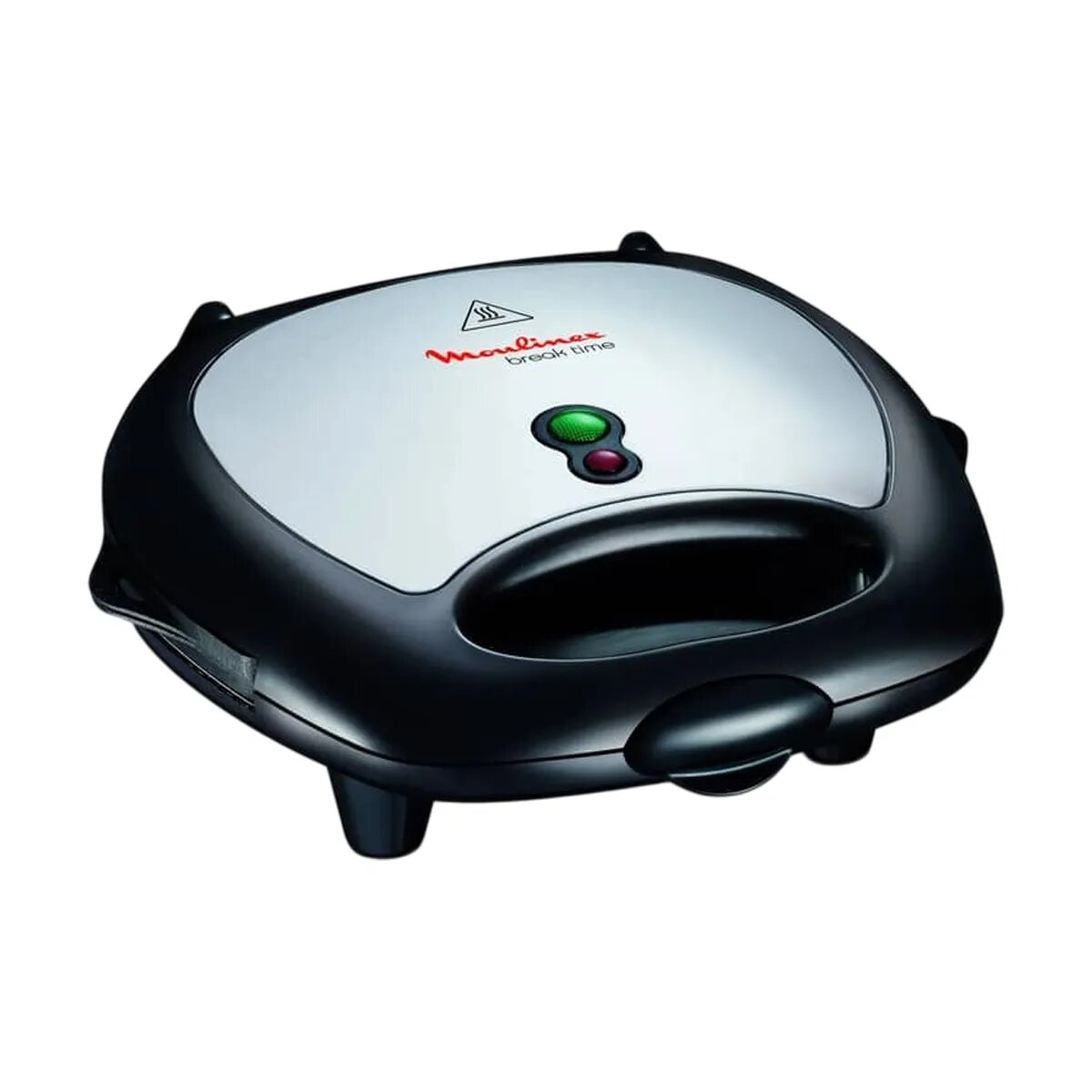 Сендвичница Moulinex Break Time SW611812, 700Вт, металл, антипригарная, белая/черная