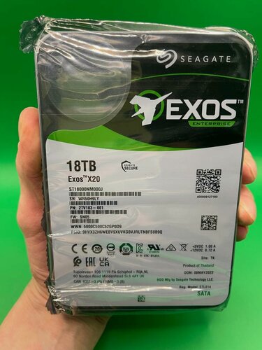 Изображение товара Seagate Жесткий диск 18TB Seagate Exos X18 ST18000NM000J