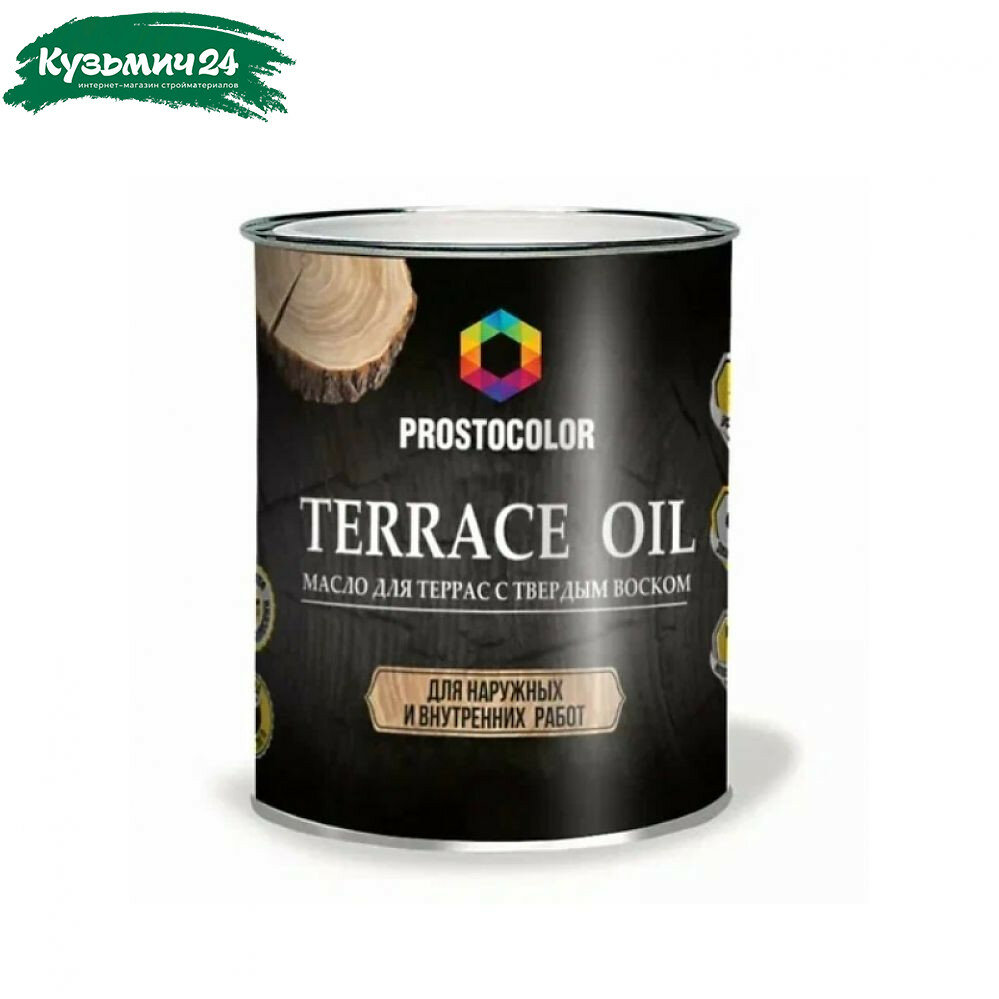Масло Prostocolor Terrace Oil для террас с твердым воском Бруно 0.75 л