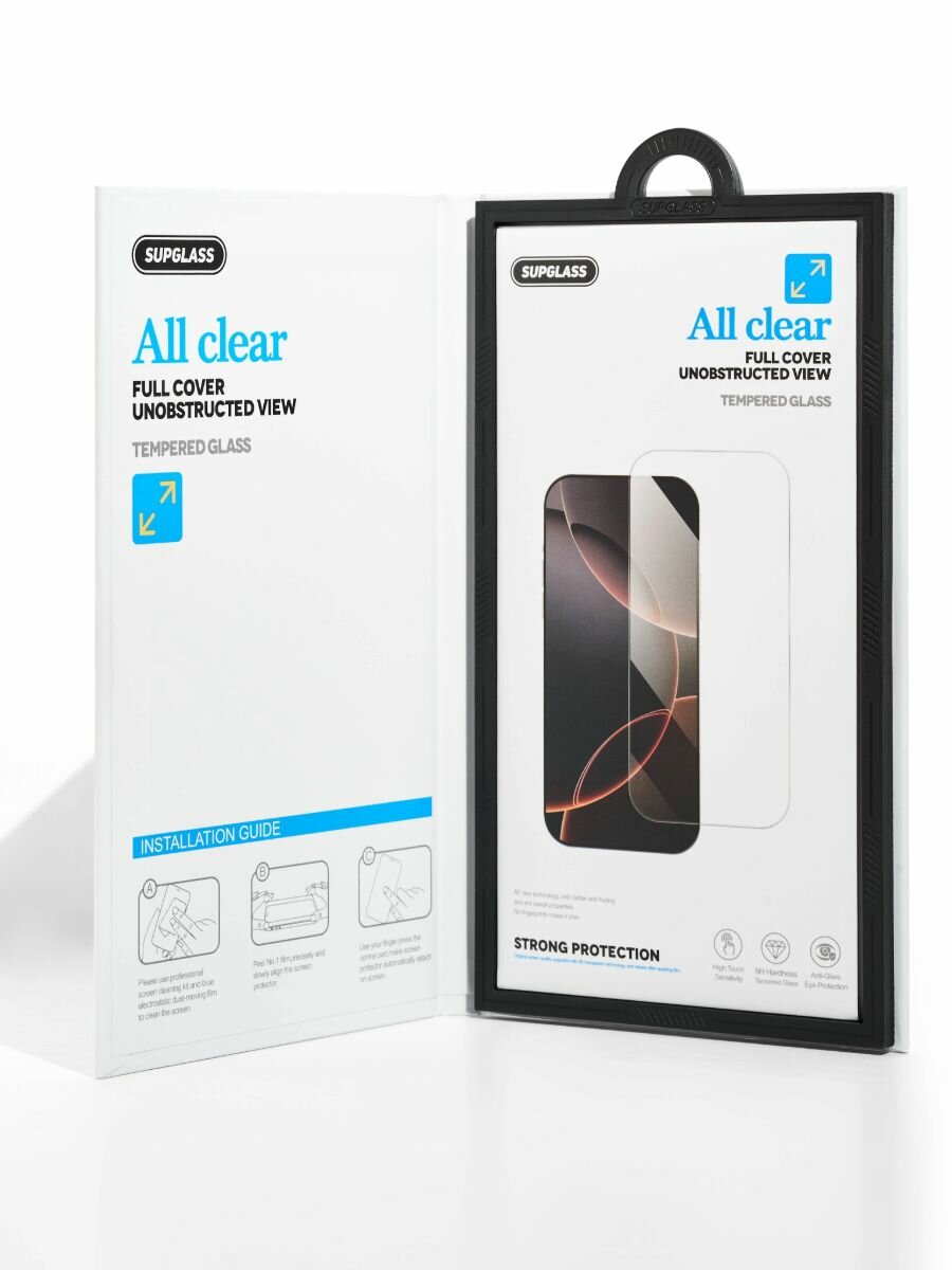 Безрамочное стекло для iPhone 16 Pro/17/17 Pro (6.3) — фото 1