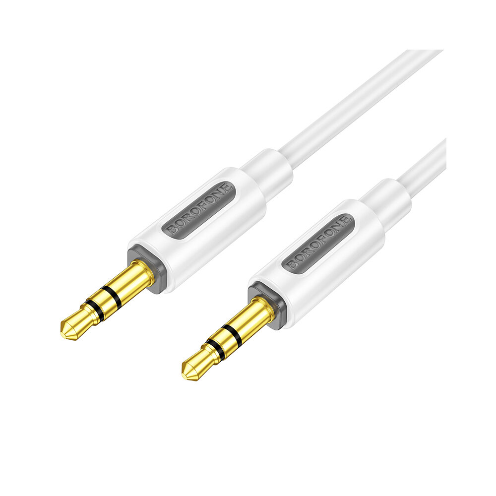 Кабель AUX Jack 35mm(m) - Jack 35mm(m) Borofone BL20 1.0м цвет: белый