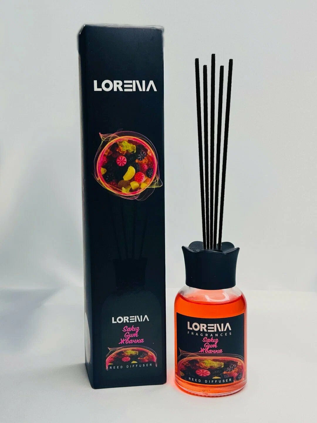 Арома-диффузор LORENA, с ароматом жвачки, эфирные масла, 8 недель