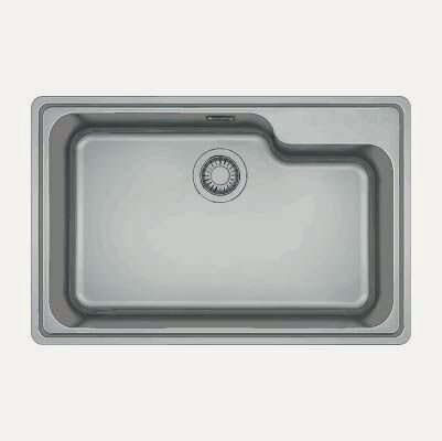 Изображение товара Franke ВСX 610-74 TL мойка для кухни из нержавеющей стали AISI 304, 74х48 см, установка на столешницу, в комплекте стоп-вентиль и скрытый перелив