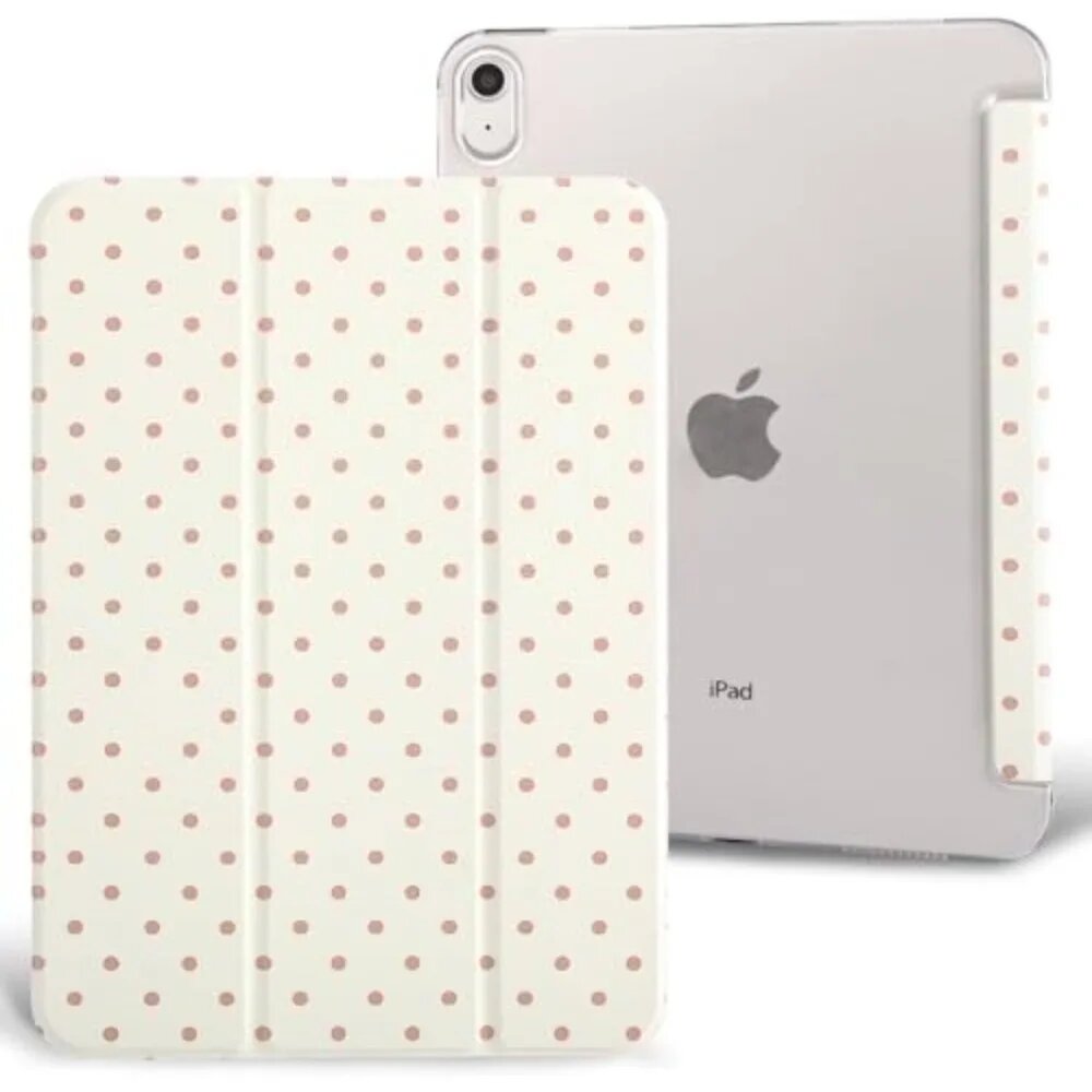 Чехол для iPad 10.2" Белый в горошек