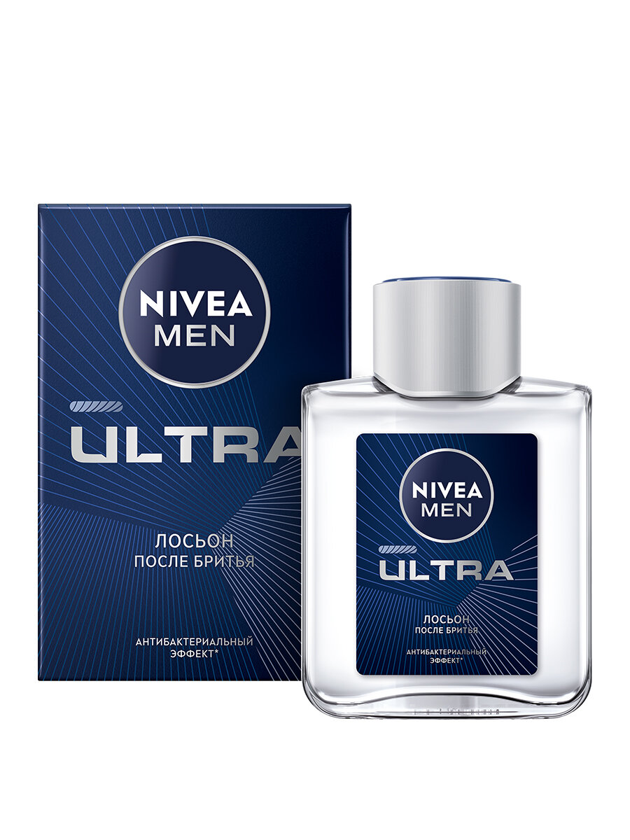 Лосьон после бритья NIVEA MEN "ULTRA" с антибактериальным эффектом, 100 мл. — фото 1