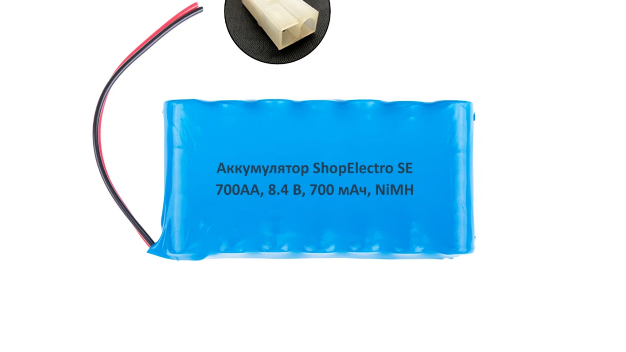Аккумулятор ShopElectro SE 700АА, 8.4 В, 700 мАч/ 8.4 V, 700 mAh, NiMH, с коннектором Tamiya