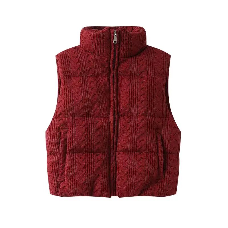 Жилет EAEOVNI размер XS бордовый