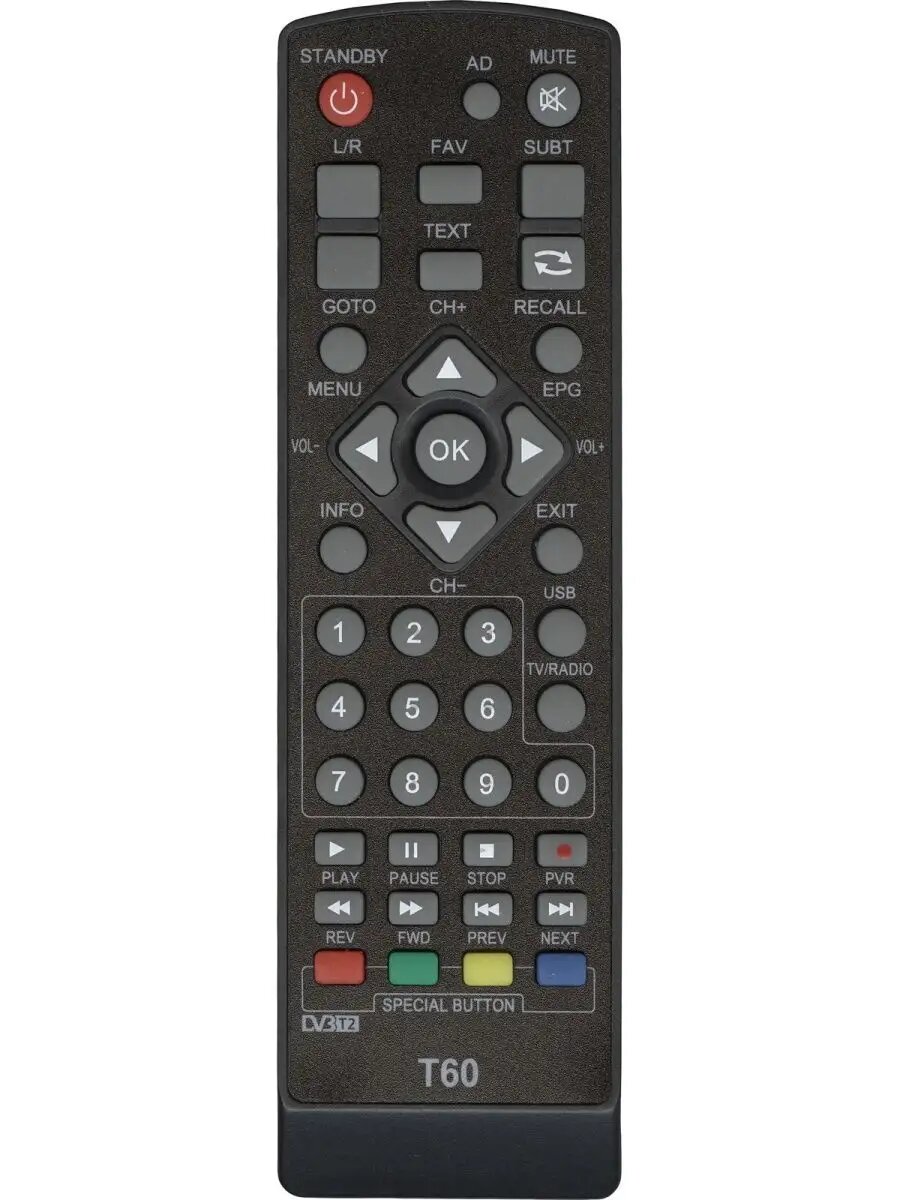 HOB954 Пульт для dvb ресиверов Selenga T60, T40