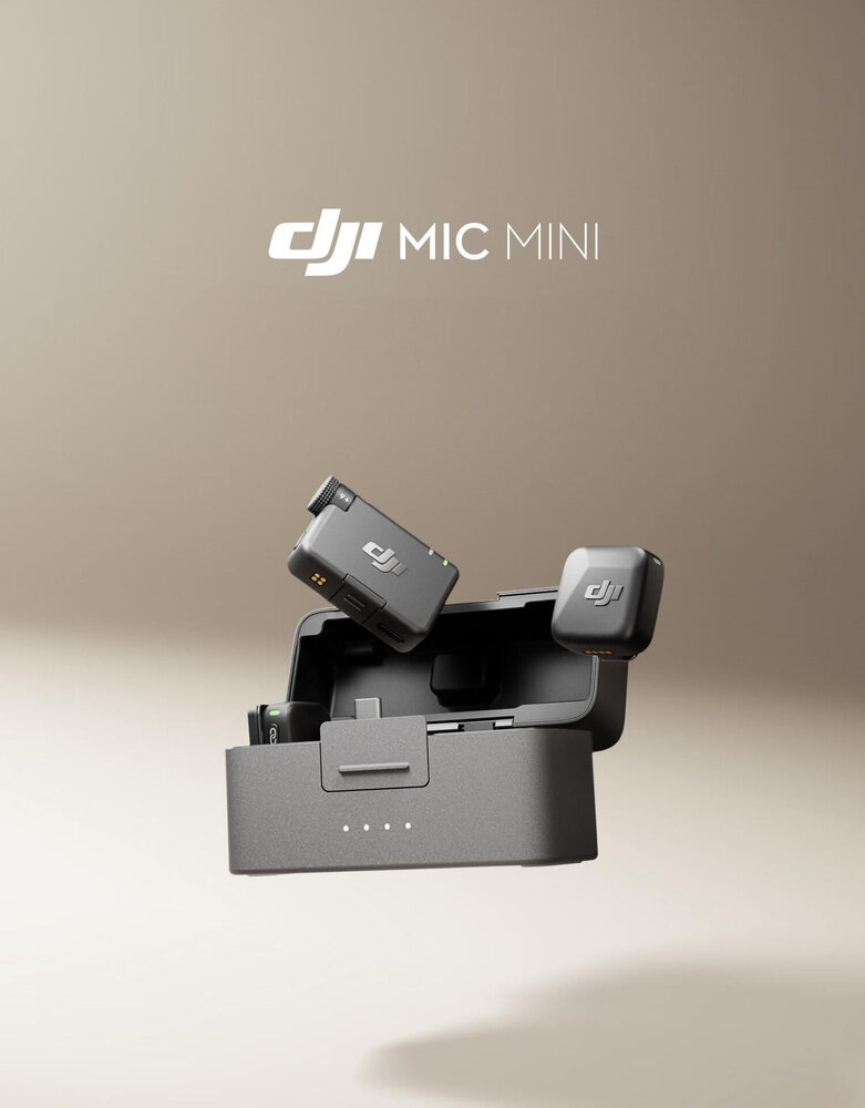 Микрофонный комплект DJI Mic Mini, шумоподавление, для смартфонов, рекордеров, фото и видео — фото 1