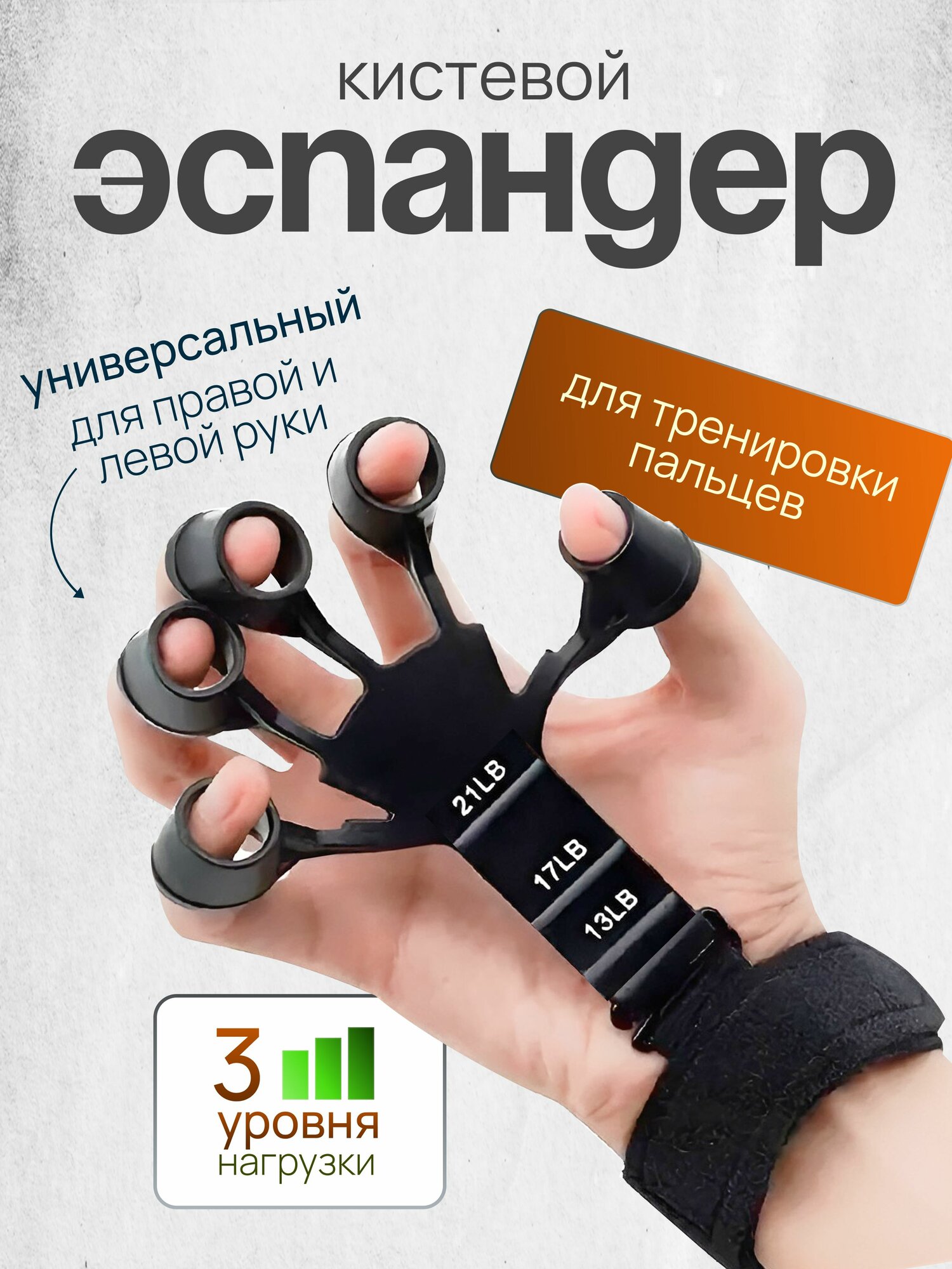 Эспандер для пальцев и рук кистевой Тренировка пальцев а разгиб