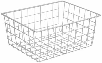 Корзина Violet, декоративная, металлическая, 285x220x125 мм, белая