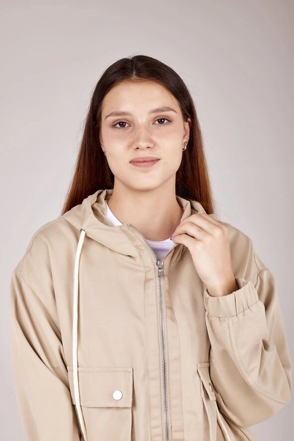 Ветровка Selfie, размер M, бежевый — фото 1