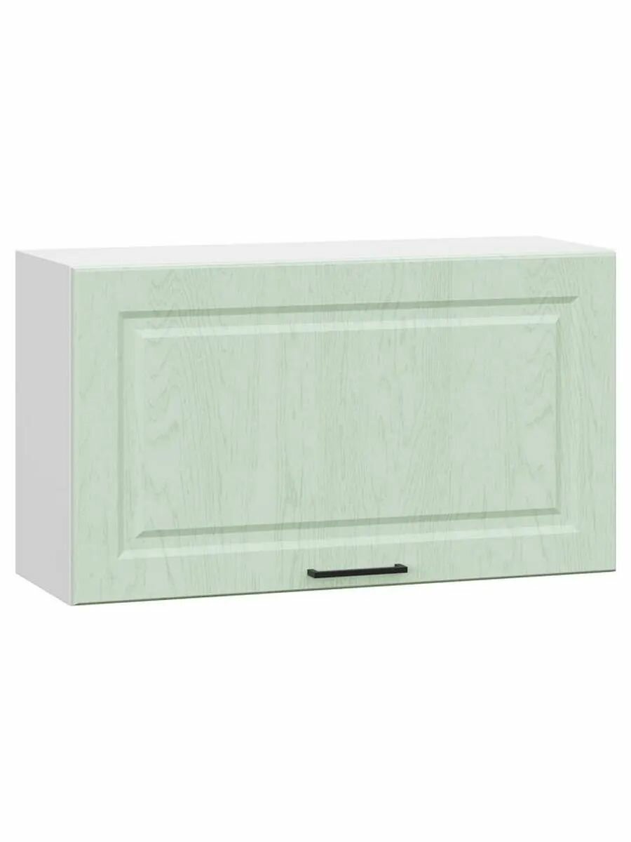 Кухонный модуль навесной шкаф Шервуд с полками 80х29.6х45 см Белый / Шато мята