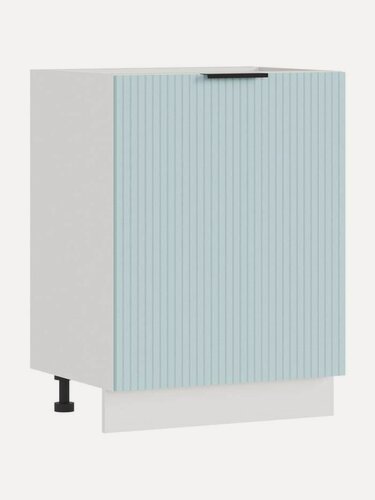 Изображение товара Кухонный модуль напольный, стол Муссон с полками, 60х46х81.6 см, Белый / Гавань