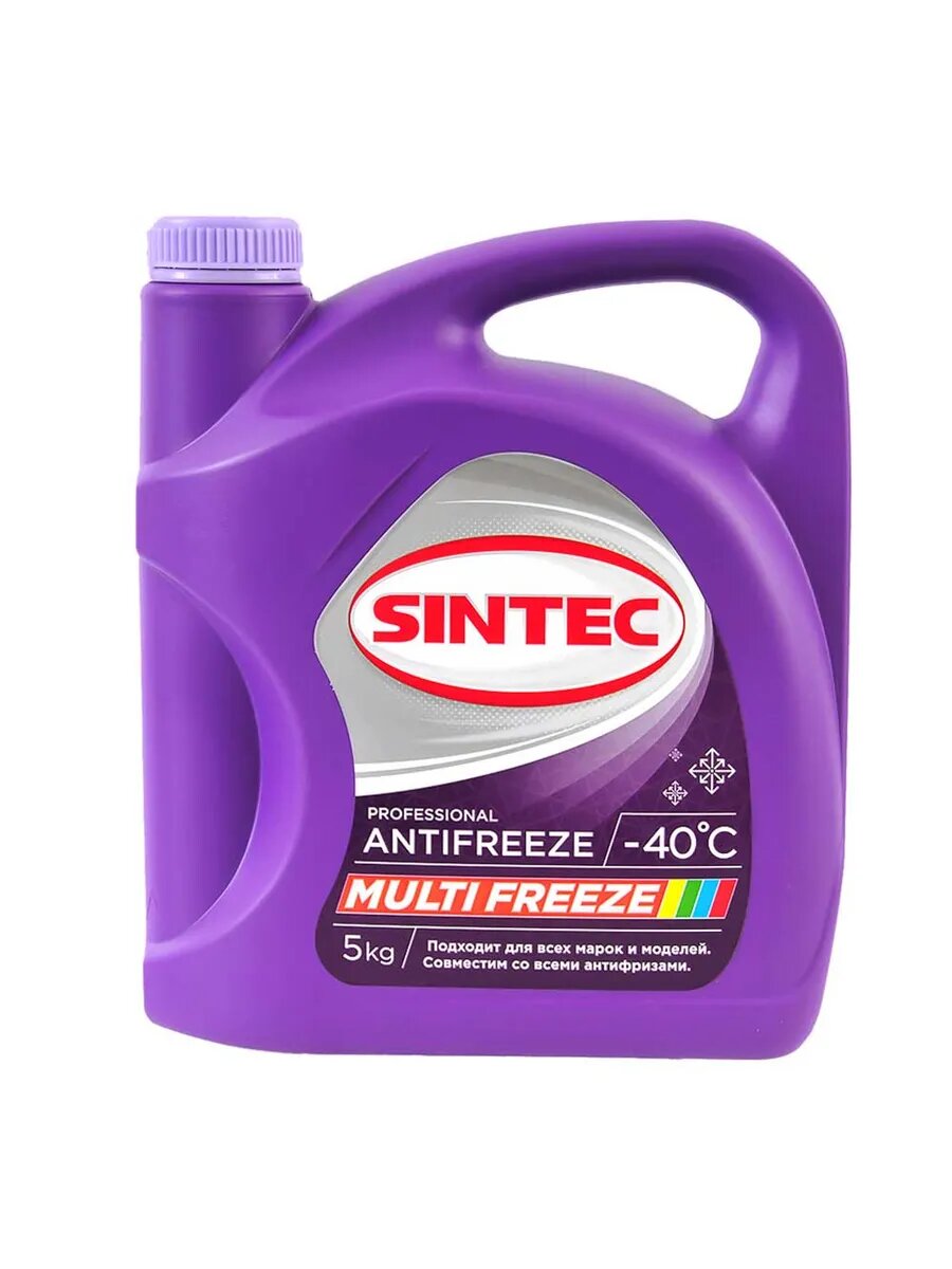 Антифриз SINTEC MULTIFREEZE универсальный фиолетовый 5 кг