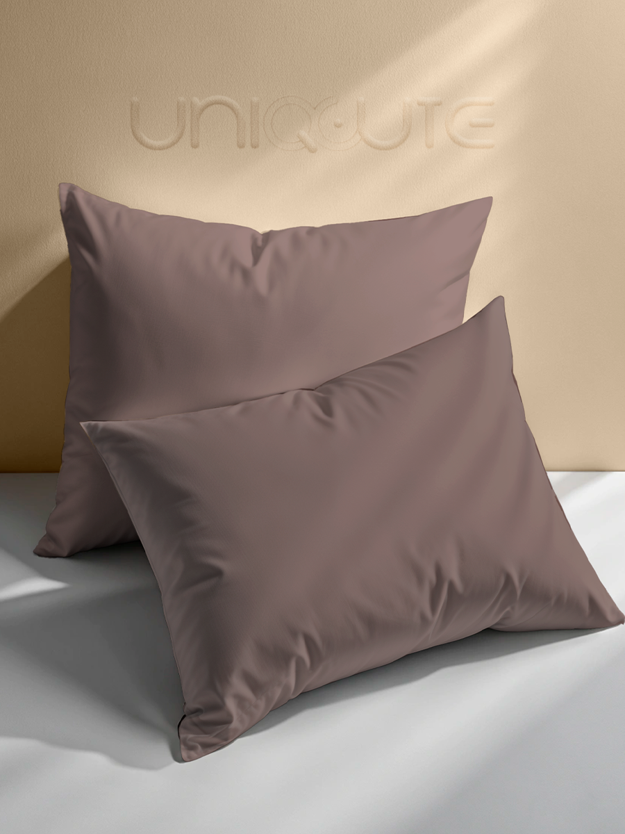 Комплект наволочек Uniqcute 50х70 см 2 шт Поплин хлопок 100% Mocca