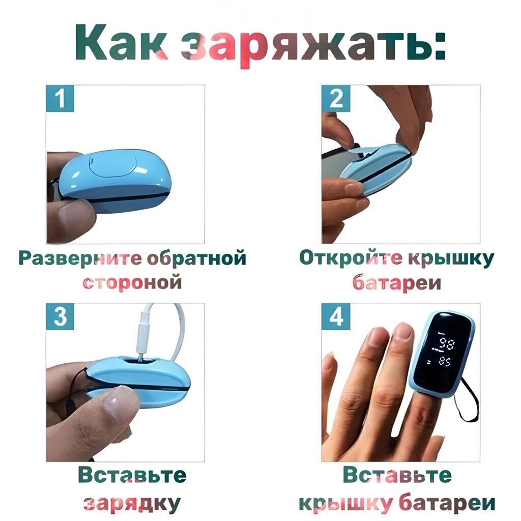 Пульсоксиметры Пульсоксиметр Store Premium - Пальчиковый измеритель пульса и уровня кислорода в крови
