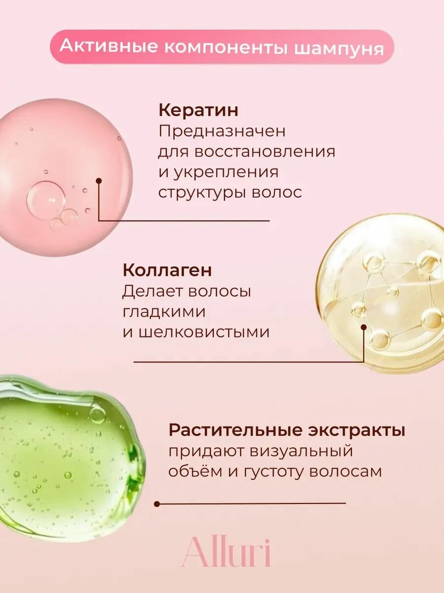 Шампунь для волос Объем и Восстановление (1000 мл) — фото 1
