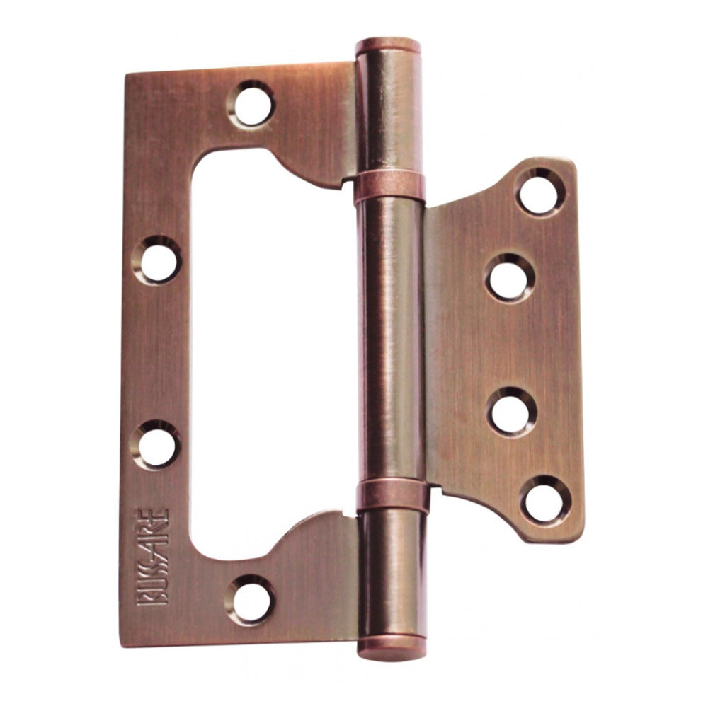 Петля дверная Bussare B020-U 100x75x25-2BB-1AC универсальная без врезки (Античная медь)
