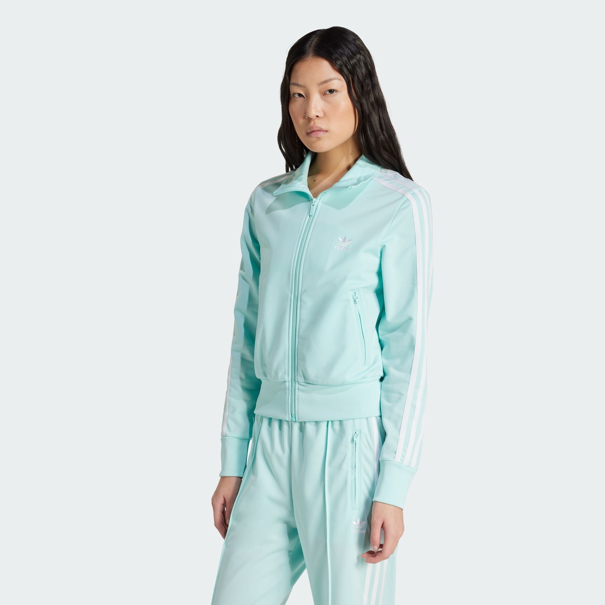 Олимпийка adidas Adicolor Classics Firebird Track Top W, размер M, , голубой