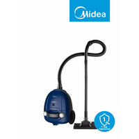 Пылесос для дома бытовой Midea VCB331C2, 1400 Вт, мешок-пылесборник 1,5 л, 2 насадки, синий