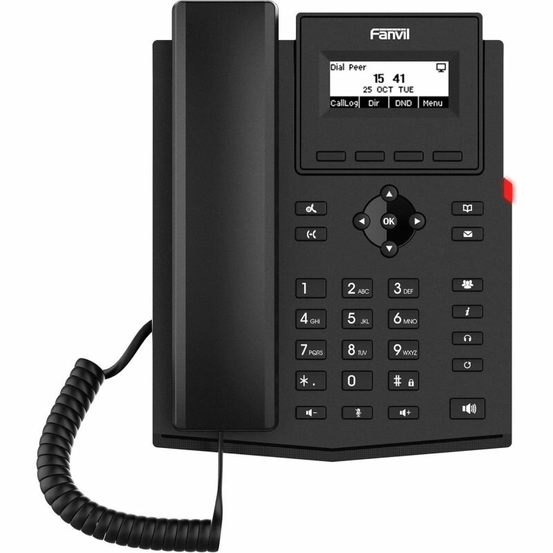 IP-телефон Fanvil X301P 2xEthernet 10/100,2 SIP Line, Opus+IPV6, PSU, POE