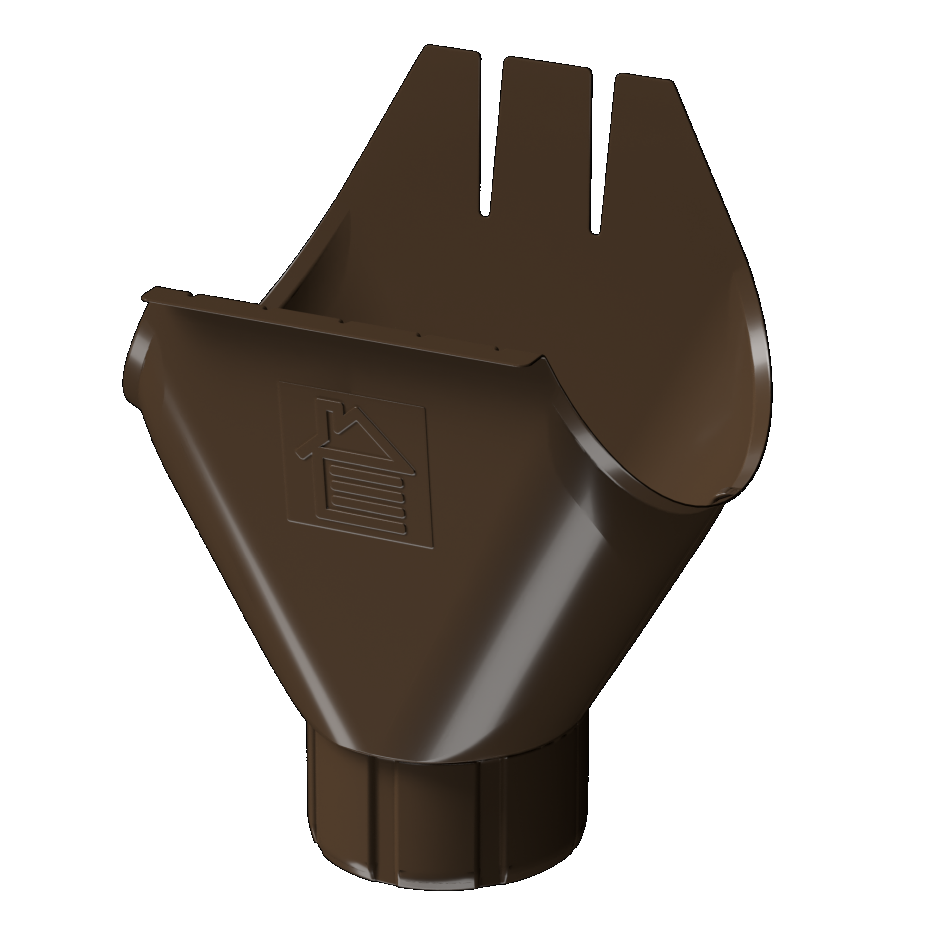 Docke STAL PREMIUM Воронка желоба 125/90 (Каштан 8017)