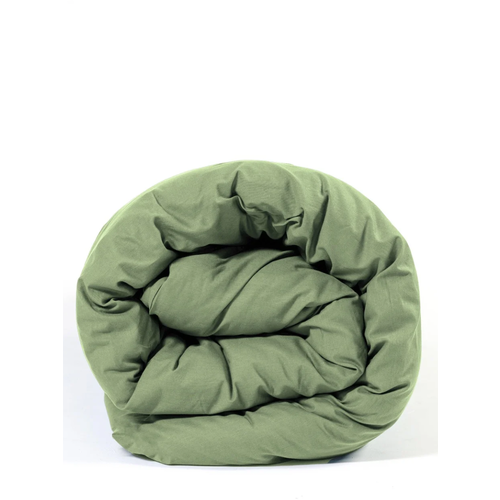 Пододеяльник на молнии 145х215 см, Urban Family (аналог Икеа) Олива, 1 5 спальный, перкаль, 100% хлопок