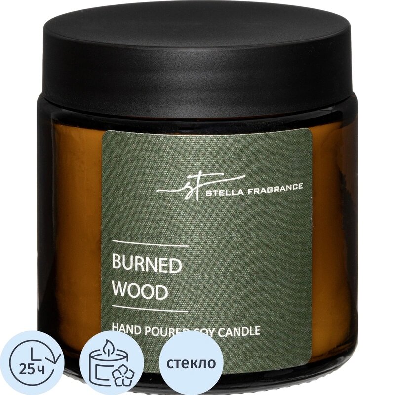 Свеча ароматическая BURNED WOOD 90 г, SF0903