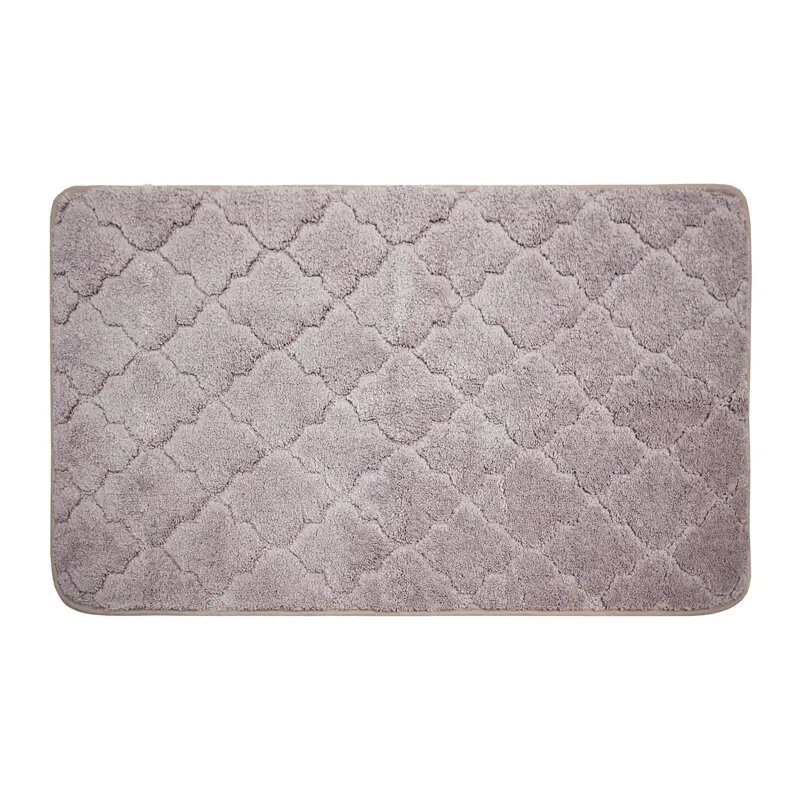 Коврик для ванной Bath Plus Лана 70x120 см цвет светло-фиолетовый