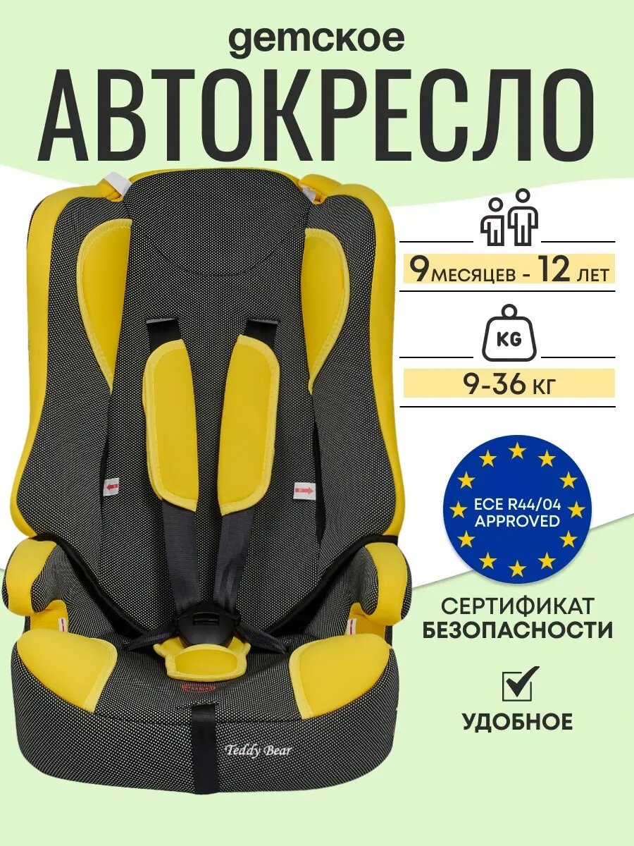 Автокресло детское 9-36 кг
