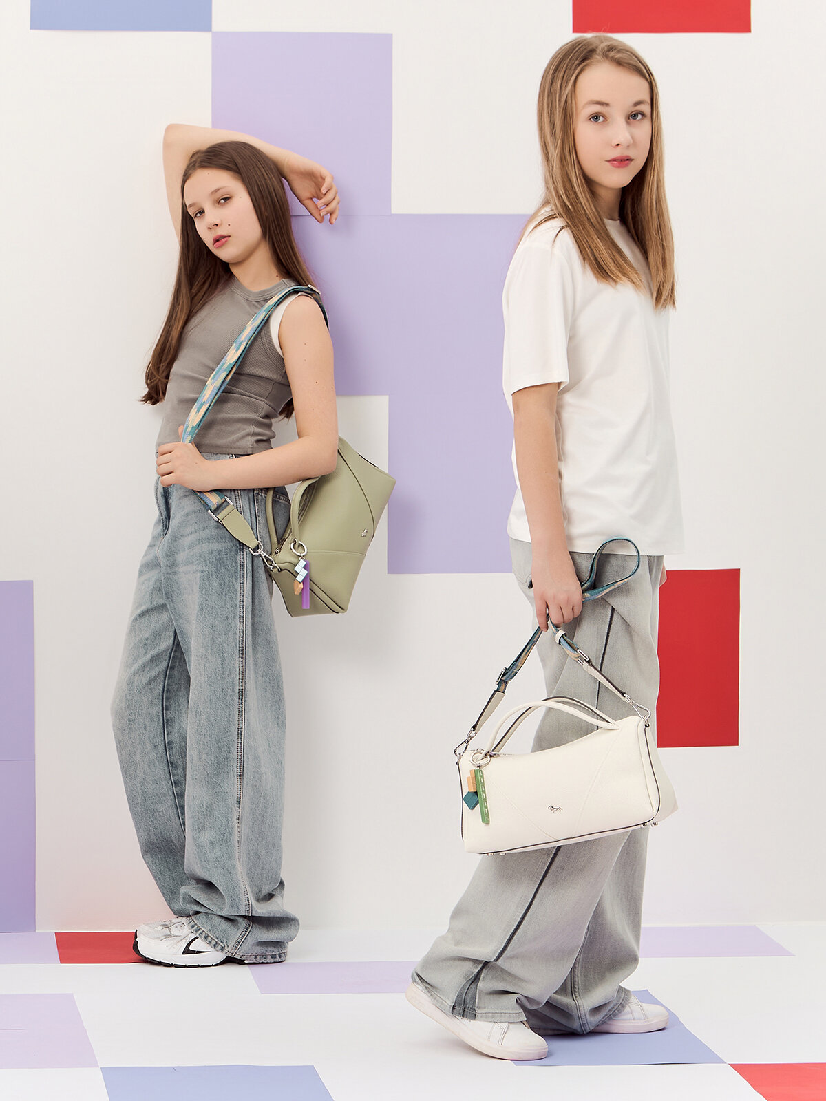 Сумка кросс-боди LABBRA, фактура гладкая, white