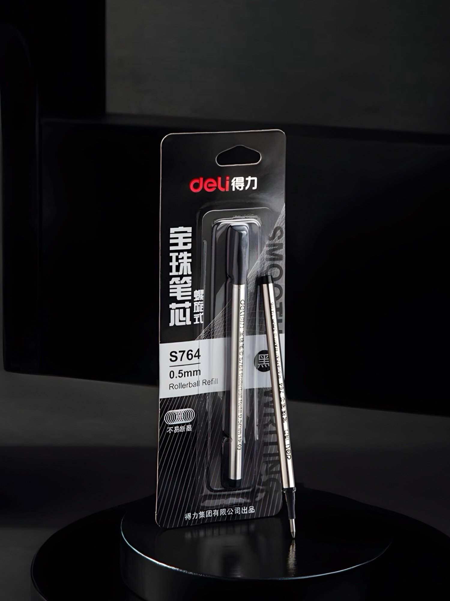 Ручки, Чернила И Карандаши Xiaomi Стержень гелевый для ручки Xiaomi Deli S153 (цвет - черный, 1 шт.)