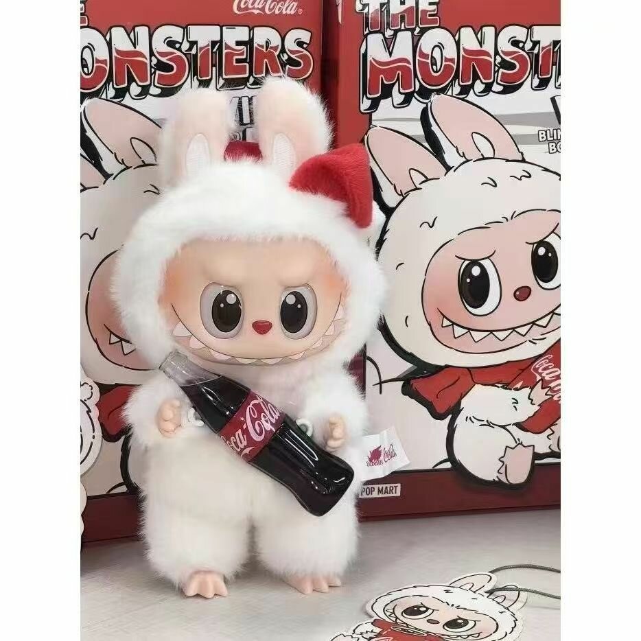 Монстр SURPRISE SHAKE (стоячий), LABUBU THE MONSTERS - COCA-COLA SERIES, игрушка - подвеска Лабубу — фото 1
