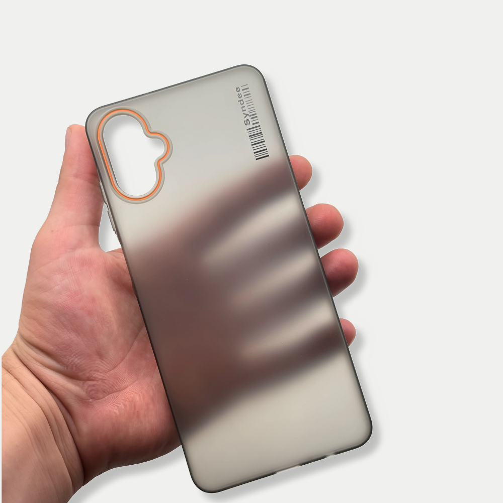 Чехол для смартфона SAMSUNG GALAXY A06, чёрный матовый, пластиковый, не желтеет